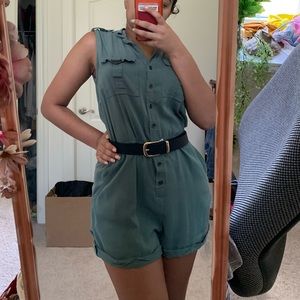 Forever 21 Olive Green Romper